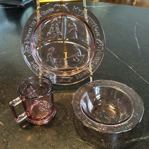 Nursery Rhyme Child Dish Set (Thanksgiving) - Picture 7 of 14